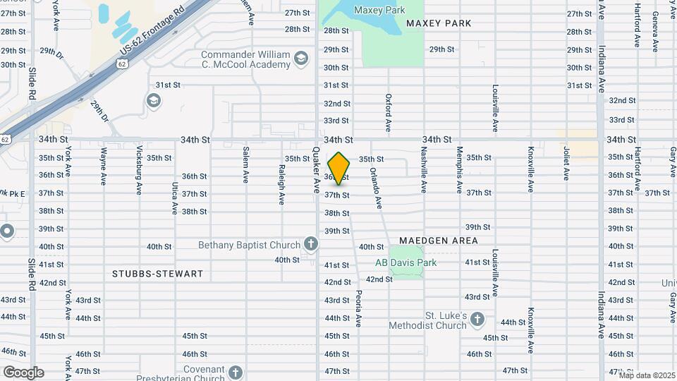 4222 37th St Map and Location Details