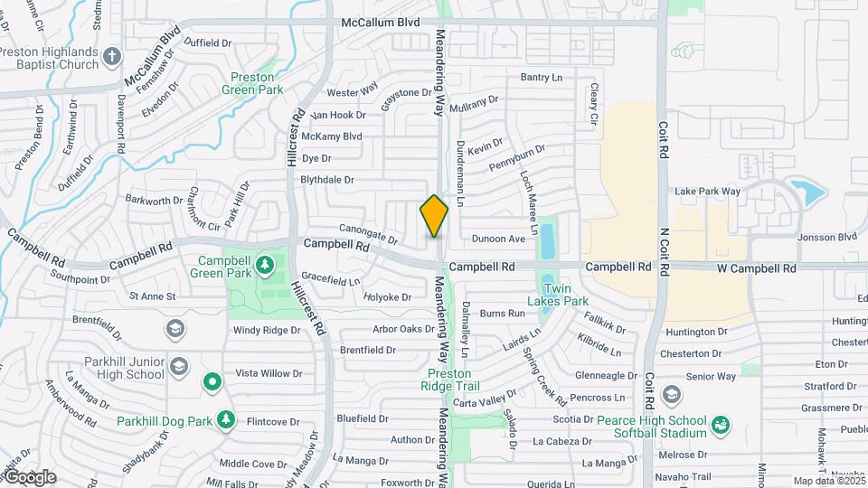 16806 Hunters Point Dr Map and Location Details