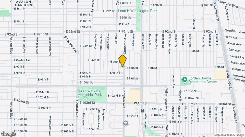 9631 Compton Ave Map and Location Details