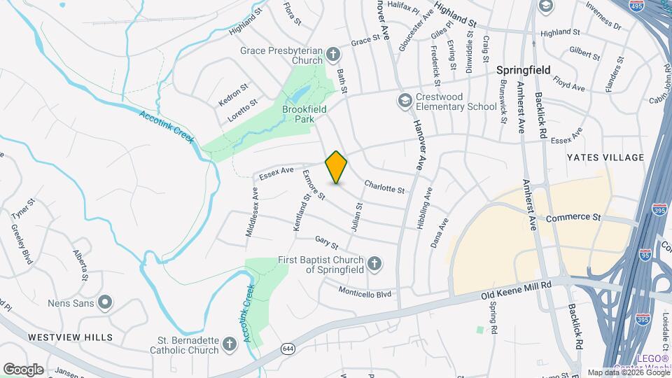 7410 Dickenson St Map and Location Details