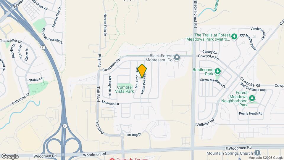 8084 Gilpin Peak Drive Map and Location Details