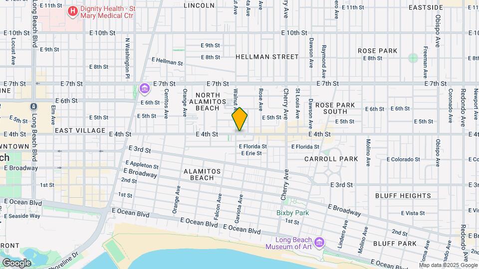 1618 E 4th St Map and Location Details