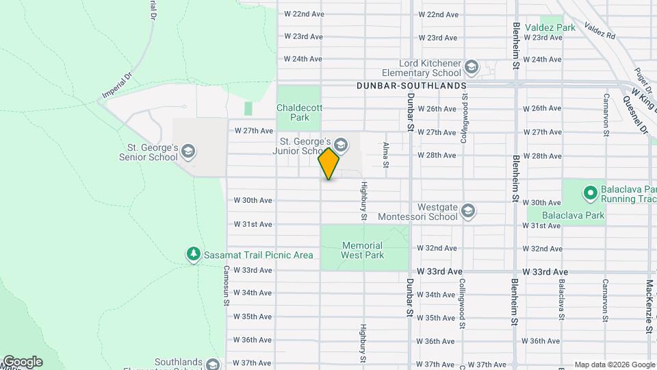 3886 W 29th Ave Map and Location Details