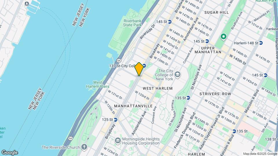 W. 135th St, Broadway Mapa y Detalles de la Ubicación