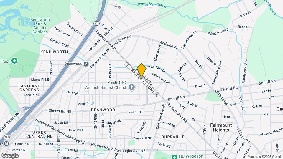 1206 Eastern Ave NE Mapa y Detalles de la Ubicación