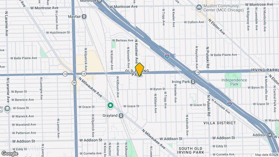 3941 N Kostner Ave Map and Location Details