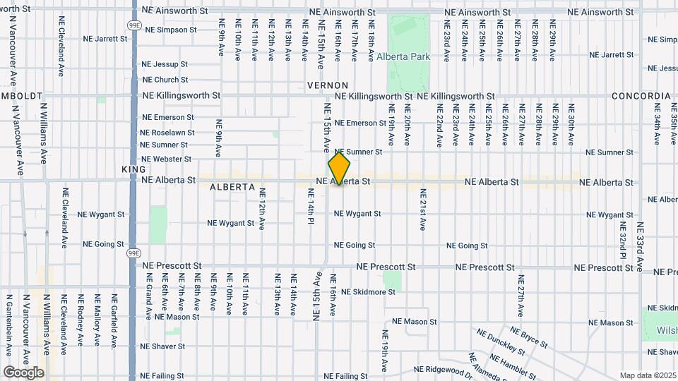 4923 NE 16th Ave Map and Location Details