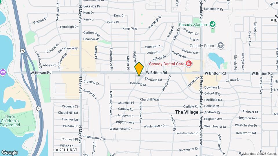 9309 Village Dr Map and Location Details