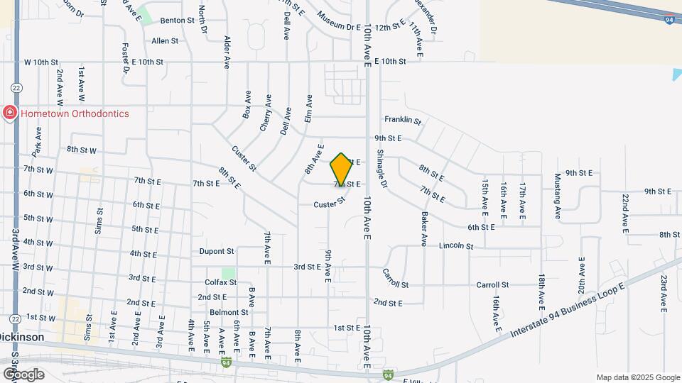 969 Custer St Map and Location Details