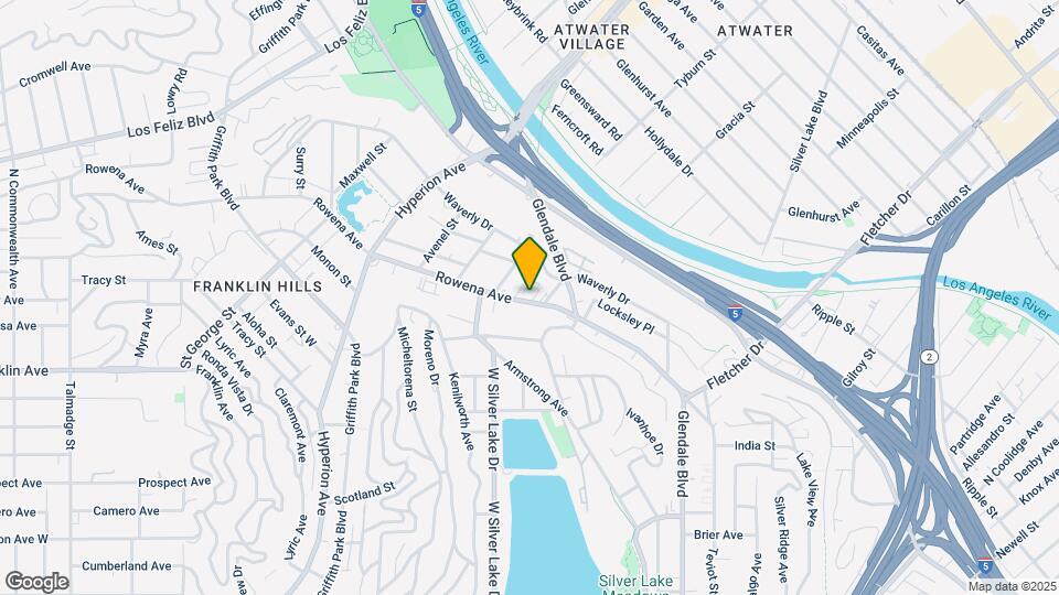 2813 Rowena Ave Map and Location Details