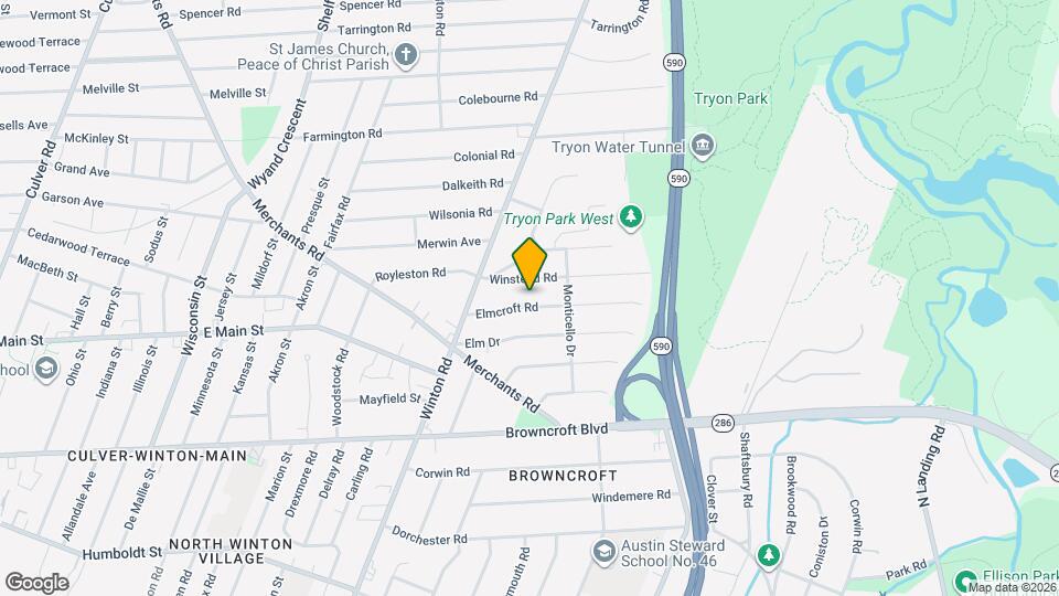 90 Elmcroft Rd Map and Location Details