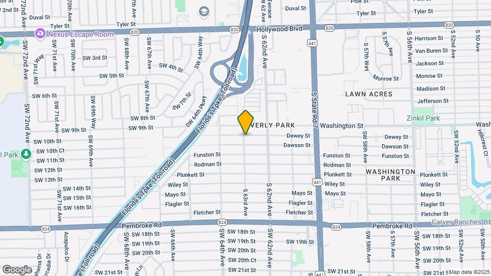 6240 Dewey St Mapa y Detalles de la Ubicación