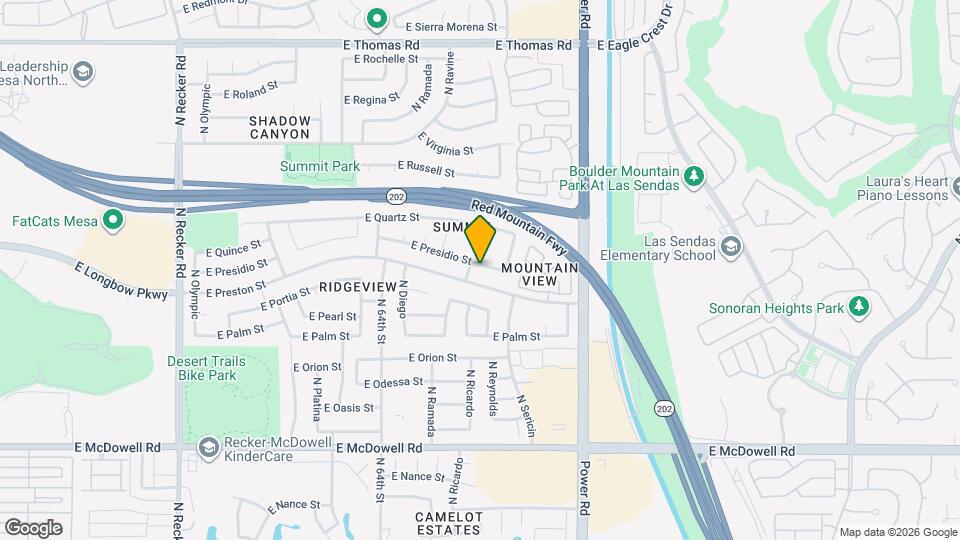 6601 E Presidio St Map and Location Details