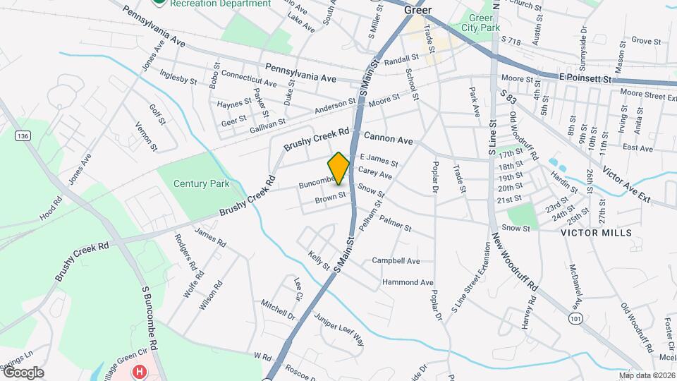 108 Brown St Map and Location Details