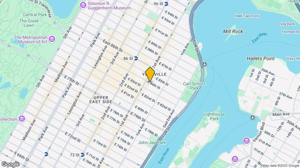 414 East 84th Street Map and Location Details