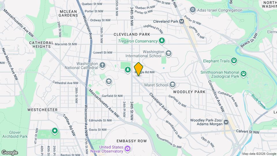 3313 Cleveland Ave NW Map and Location Details