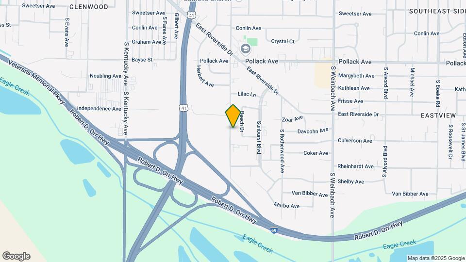 2516 Lodge Ave Map and Location Details