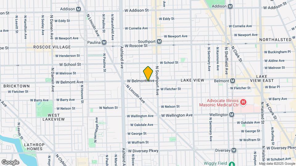 1431 W Belmont Ave, Unit 1F Map and Location Details
