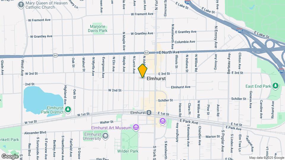 210 N Addison Ave Map and Location Details