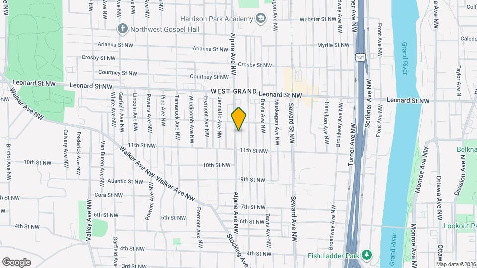 1036 Alpine Ave NW Map and Location Details