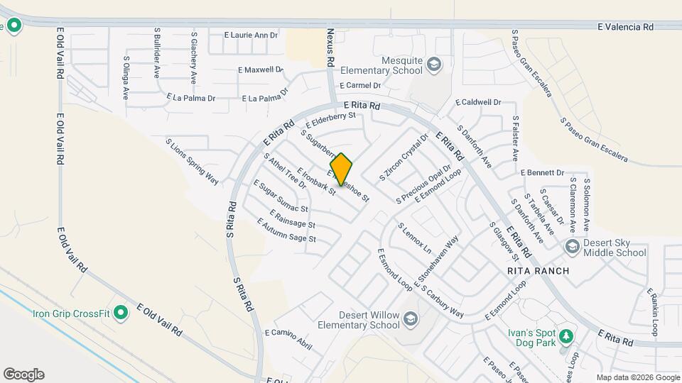 9195 E Ironbark St Map and Location Details