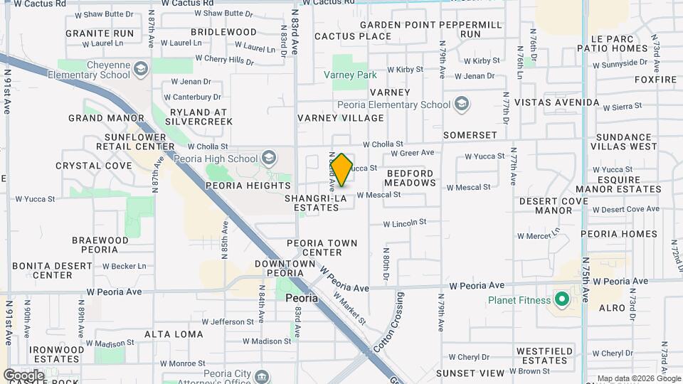 8142 W Mescal St, Unit 228 Map and Location Details