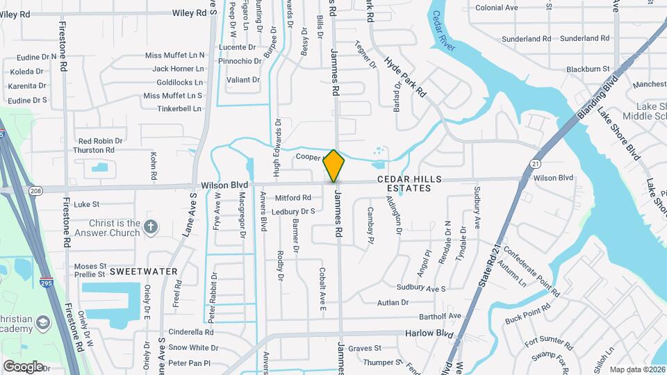 3606 Jammes Rd Map and Location Details