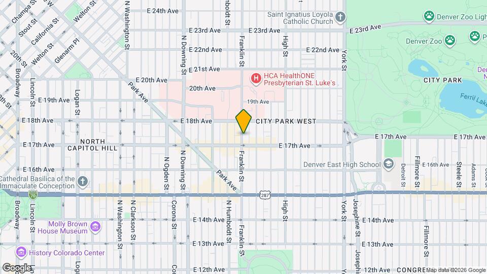 1726 Franklin St Map and Location Details