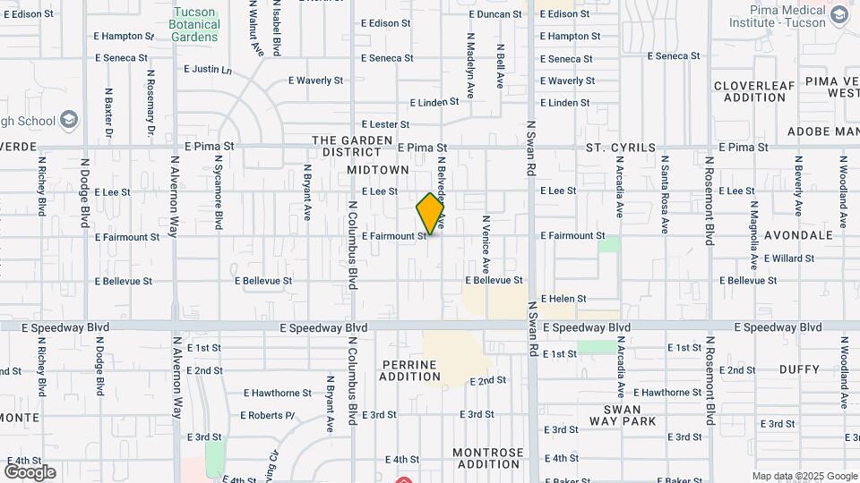 4450 E Fairmount St Map and Location Details