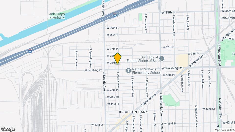 3844 S Albany Ave Mapa y Detalles de la Ubicación
