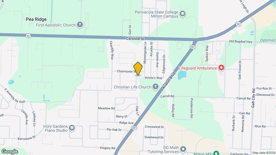 5805 Loring Dr Map and Location Details