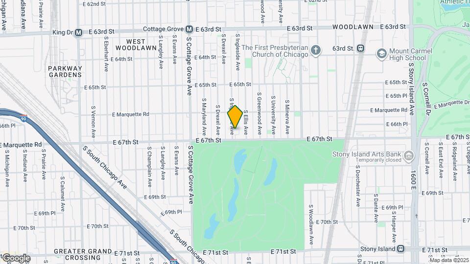 6643 S Ingleside Ave Map and Location Details