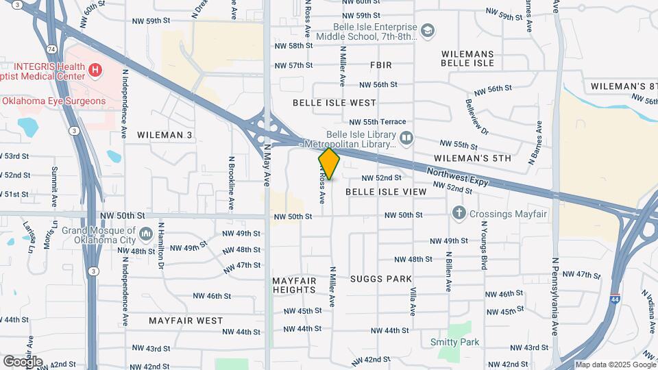 5213 N Miller Ave Map and Location Details