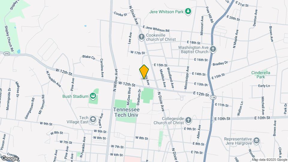 1219 Byrne Ave, Unit B Mapa y Detalles de la Ubicación