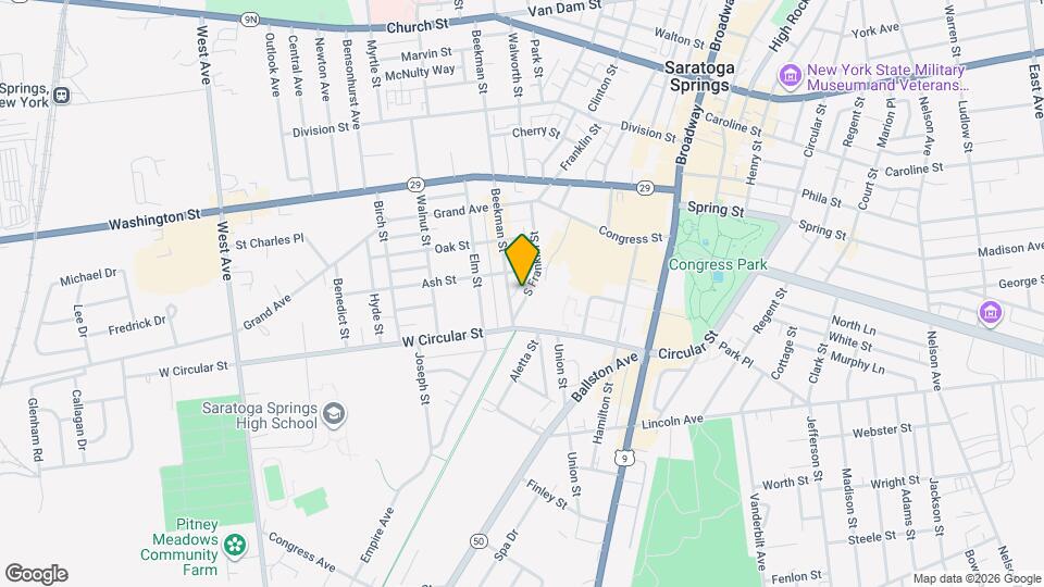 19 S Franklin St Map and Location Details