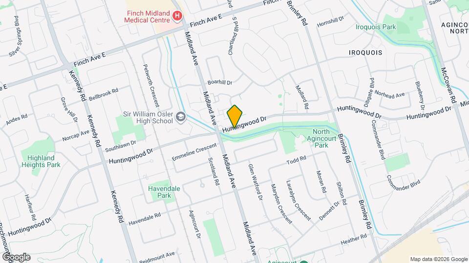 1137 Huntingwood Dr Map and Location Details