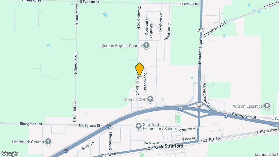400 N Old Orchard Dr Map and Location Details