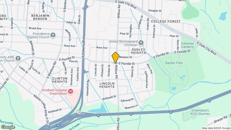 1602 Willow Rd Map and Location Details