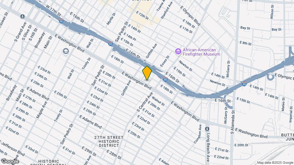 1131 E Washington Blvd Mapa y Detalles de la Ubicación