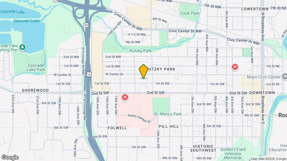 1127 1st St SW Map and Location Details