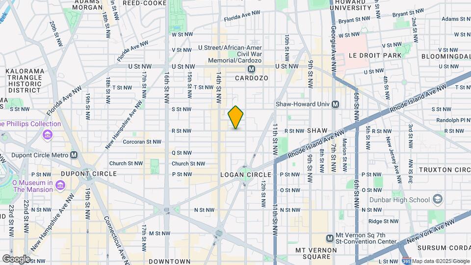 1320 R St NW, Unit 1 Mapa y Detalles de la Ubicación