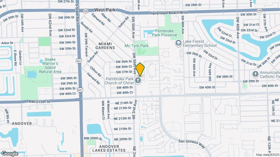 5461 SW 38th Ct Mapa y Detalles de la Ubicación