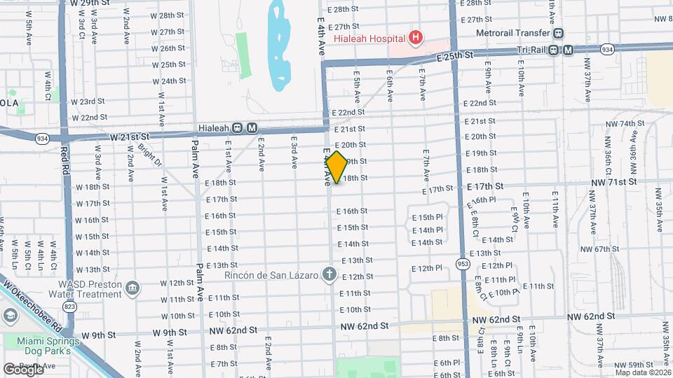 423 E 17th St Map and Location Details