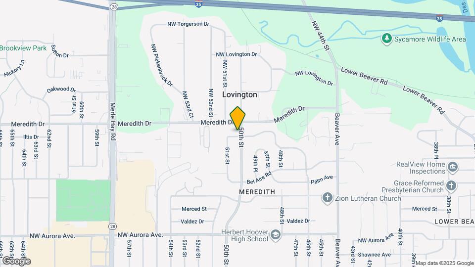 5001 Crestmoor Dr Map and Location Details