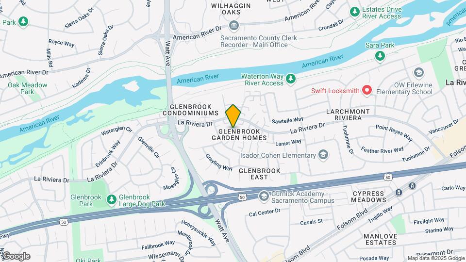 8820 La Riviera Dr, Unit D Map and Location Details