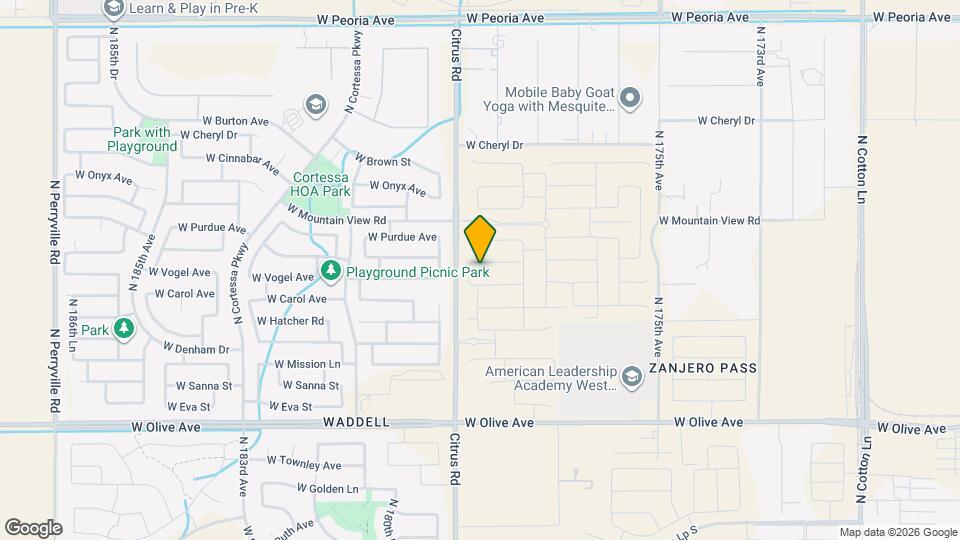17829 W Palo Verde Ave Mapa y Detalles de la Ubicación