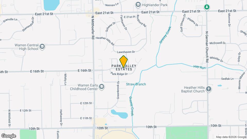 10229 Park Valley Dr Map and Location Details