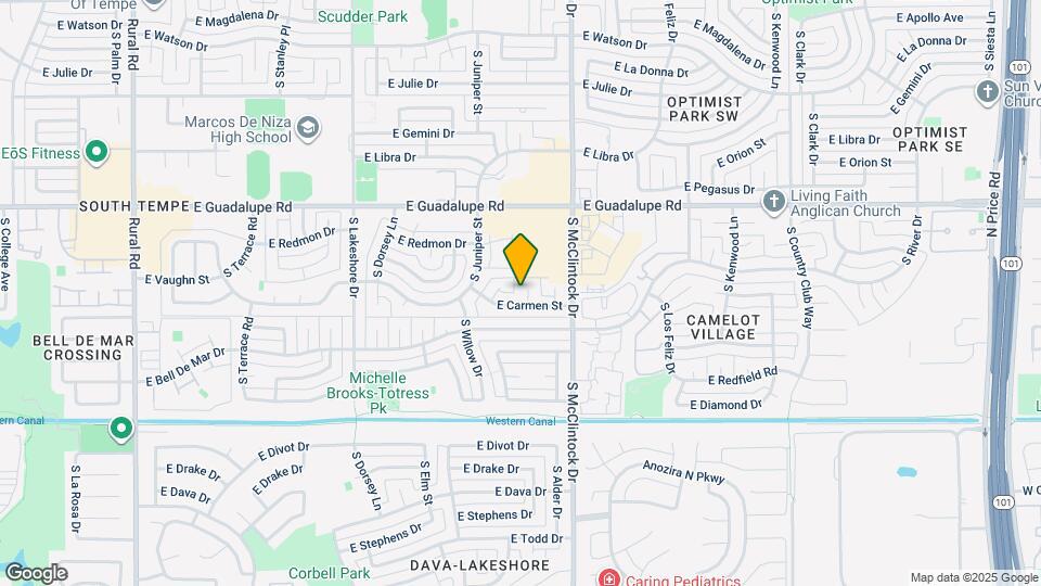 6508 S Butte Ave Map and Location Details