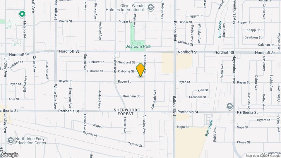 17153 Rayen St Map and Location Details