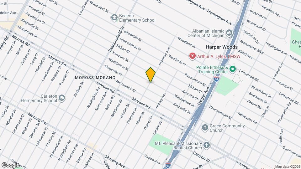 20202 Washtenaw St Map and Location Details